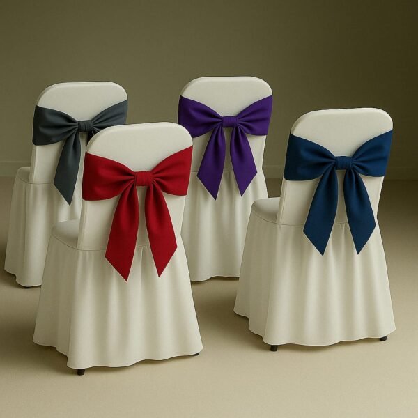 Kit de 200 Moños Decorativos para Sillas – 2.60 m x 16 cm
